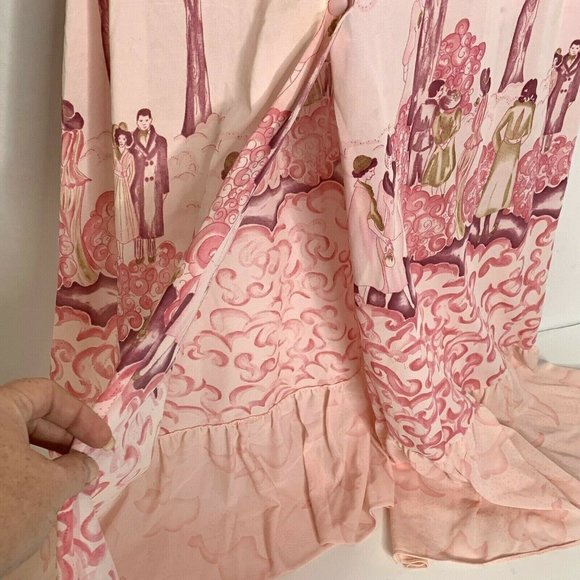 Sears Pink Patterned Robe - Picture 8 of 12